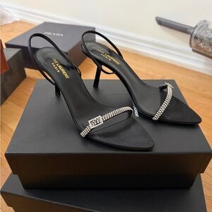Saint Laurent Randez-vous sling back sandal